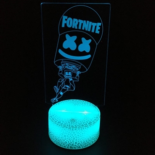  Fortnite Marshmello 3D lampe